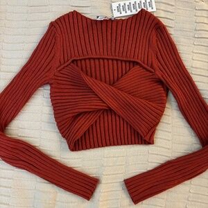 Urban Outfitters Crop Twister Sweater